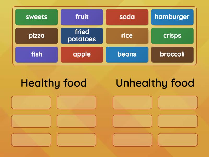 Science 5.4 sorting food - Group sort