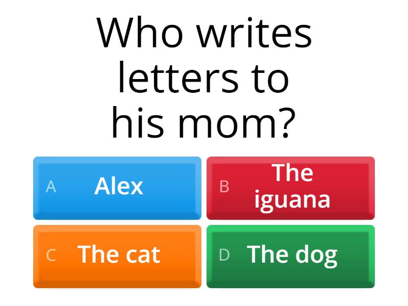 G3 I Wanna Iguana Comprehension - Quiz