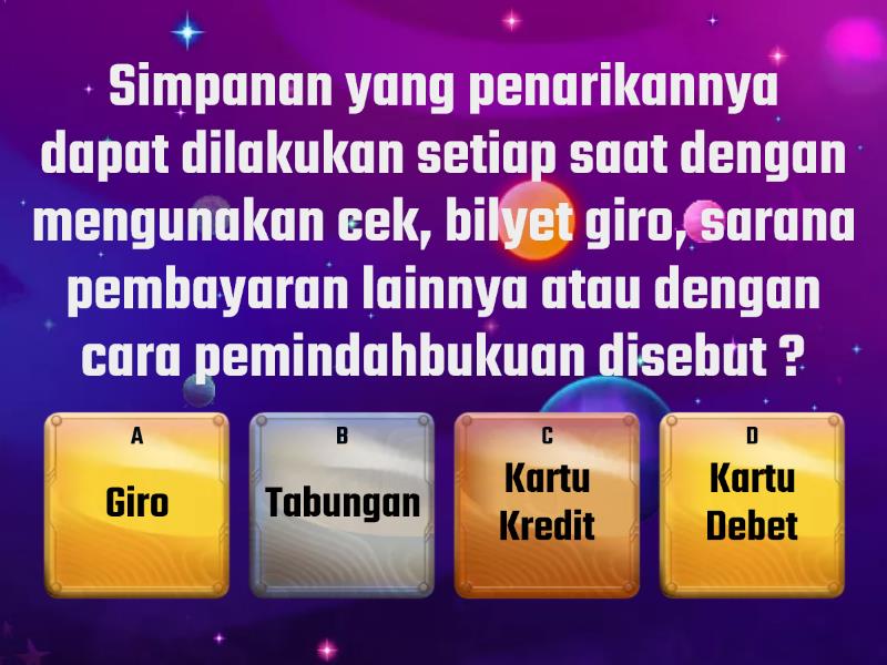 Simpanan Giro - Quiz