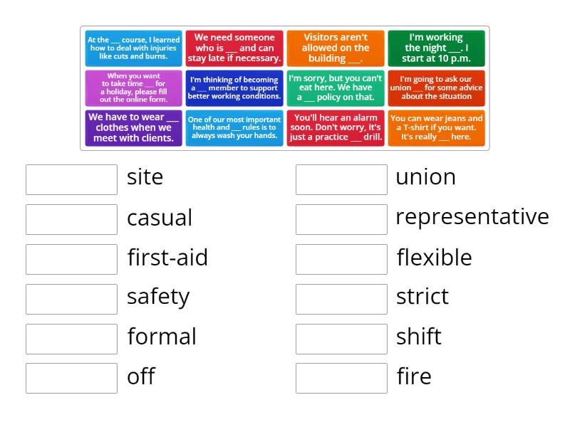 Roadmap B1+ Unit 2B Vocab - Match Up