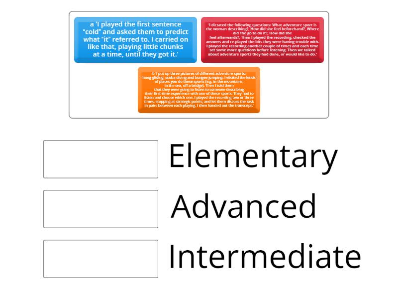 Receptive Skills Celta Match Up