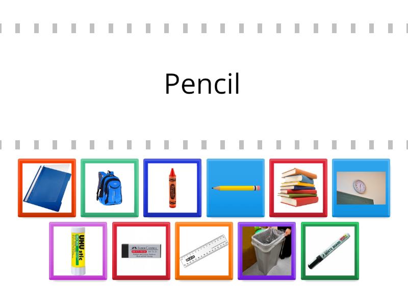 Objects in the classroom - Find the match