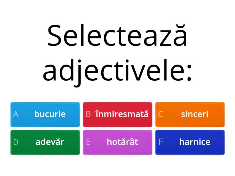 ADJECTIVUL - Quiz