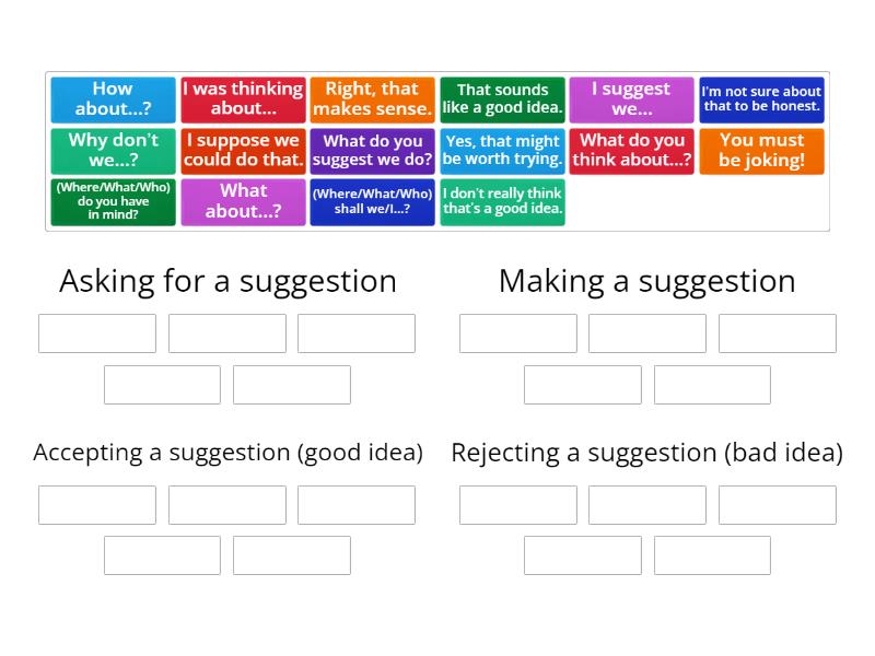 suggestions - Group sort