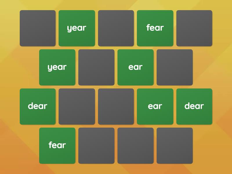 ear matching game - Matching pairs