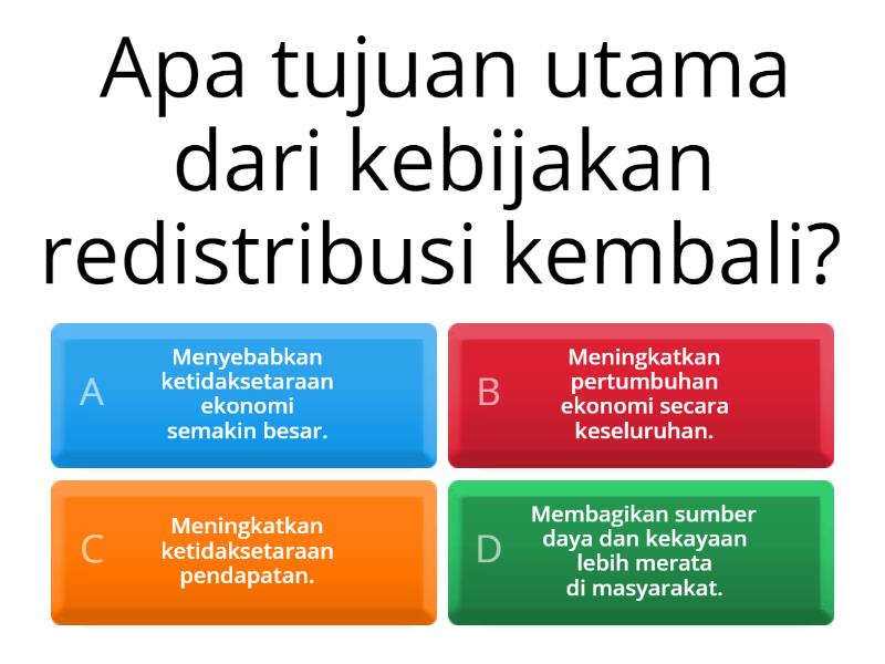 redistribusi kembali - Quiz