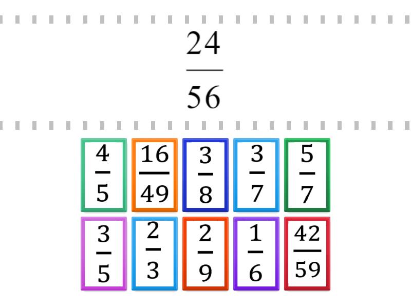 Fraction Reduction 2 - Find the match