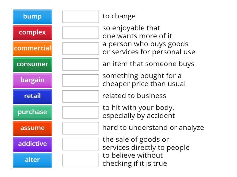 [Pathways 3] Unit 1 - Vocabulary A - Match up