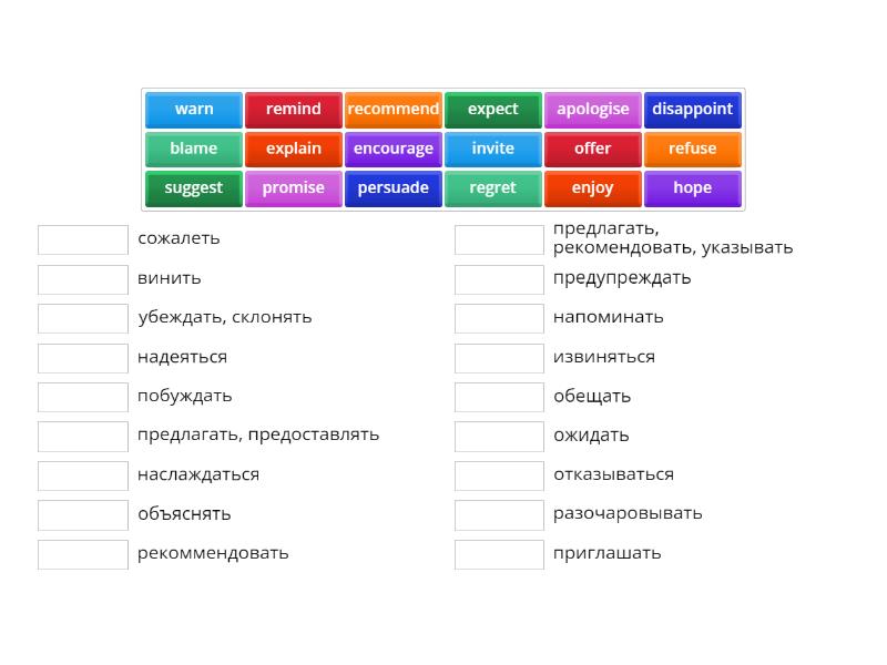 Cambridge Preliminary B1 Opinions And Feelings Verbs 2 Match Up