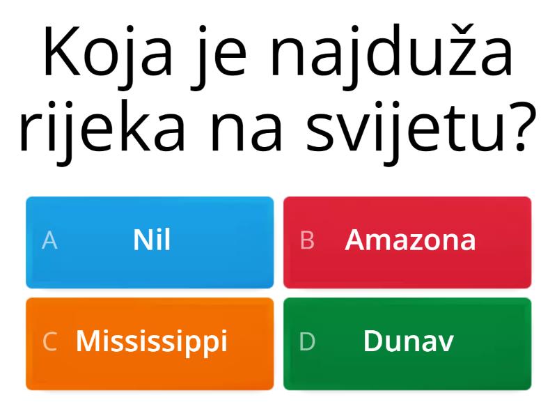 Geografija - Quiz