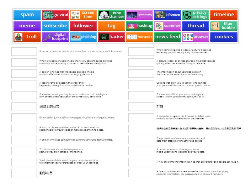 Digital Terms - Match up