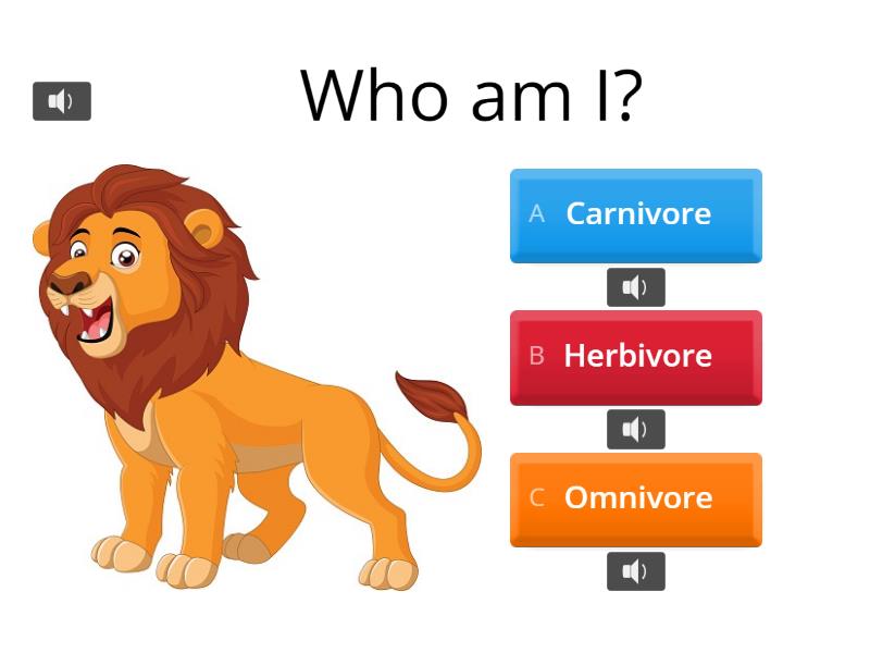 Animals Carnivore,herbivore And Omnivore - Quiz