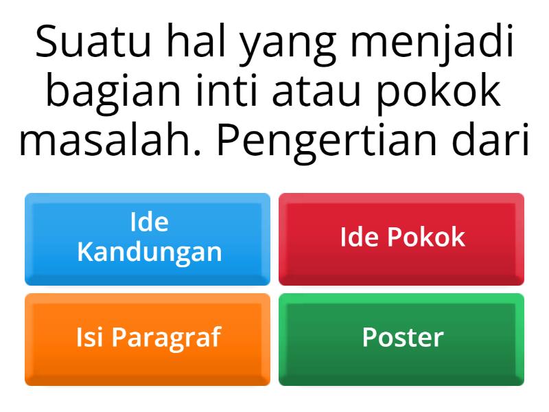 Ide Pokok - Quiz