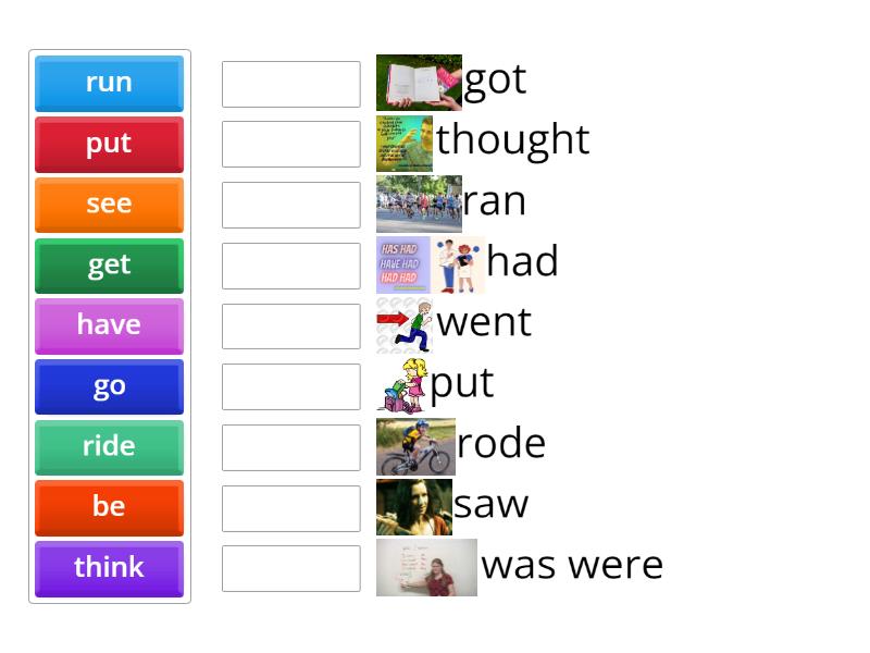 irregular verbs spotlight 4 - Match up