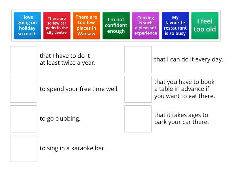 so such too enough Roadmap B1 unit 2c - Match up