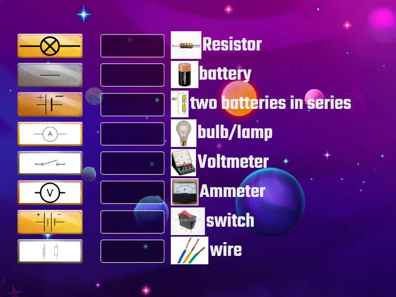 Review 2. Electronic component and its symbol - Match up