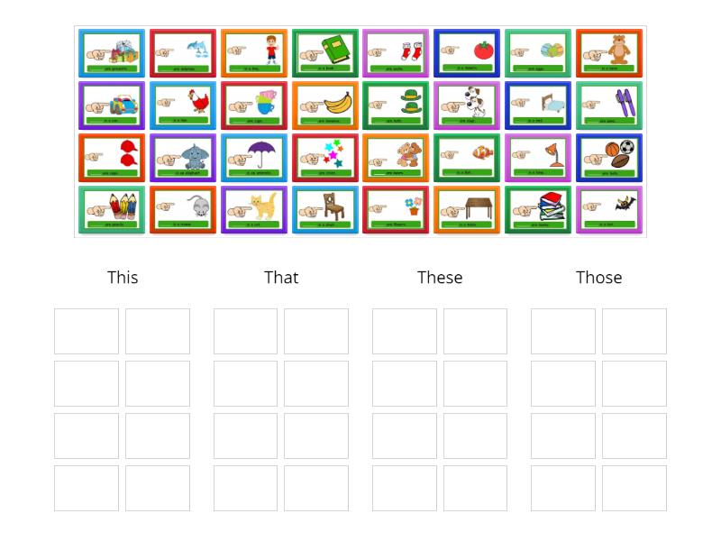 this that these those - Group sort
