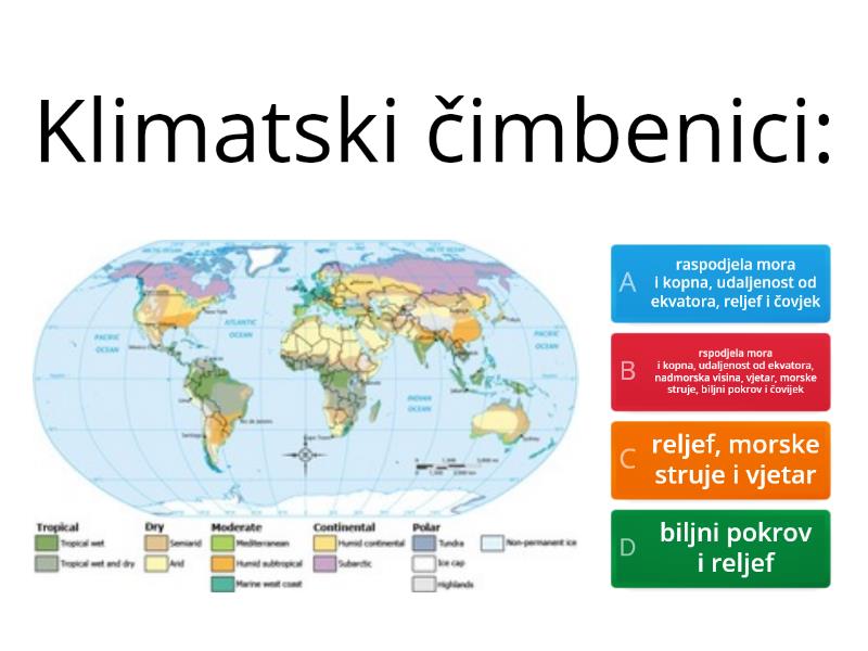 Geografija 6. Razred (prvo Polugodište) - Kviz