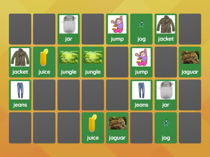 Grade 2 Week 20 Unit 4 Revision - Matching pairs