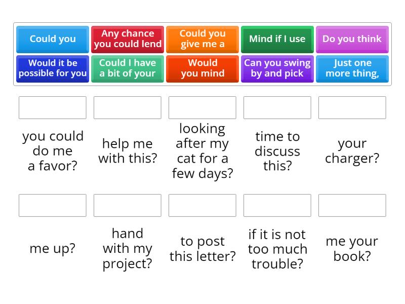 Making requests - Match up