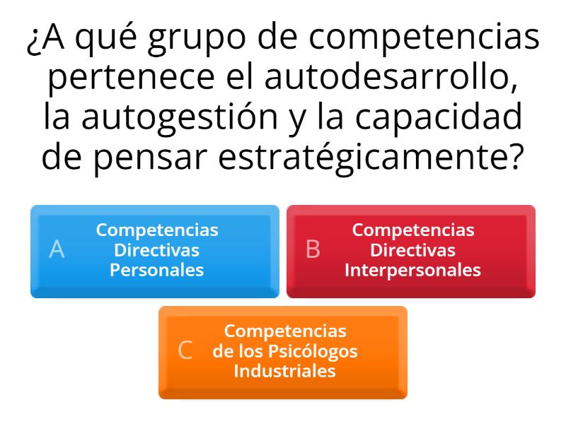 Cuestionario De Competencias Laborales - Quiz