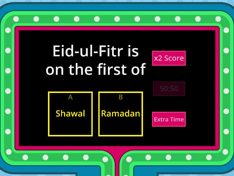 Islamic Calender And Eid - Gameshow Quiz