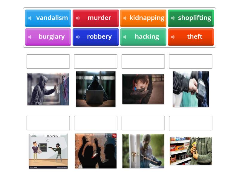 Types of Crime - Match up