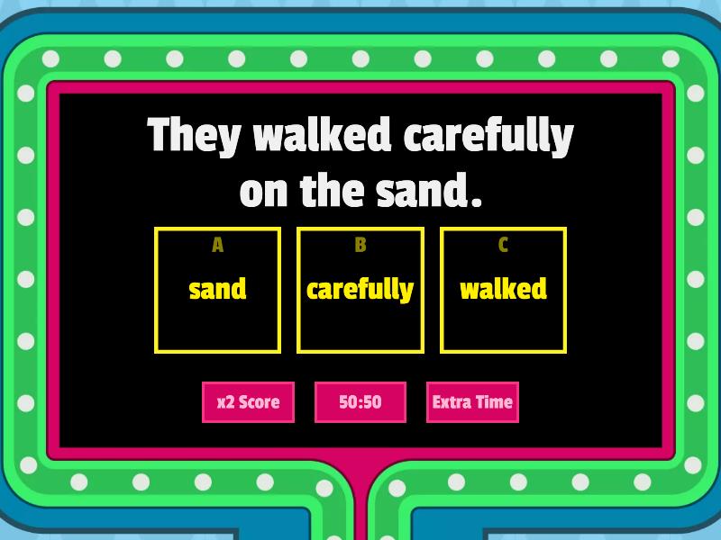 Adverbs - Gameshow - Gameshow quiz