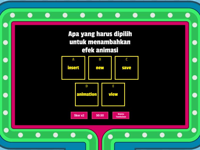 Belajar Powerpoint - Gameshow Quiz