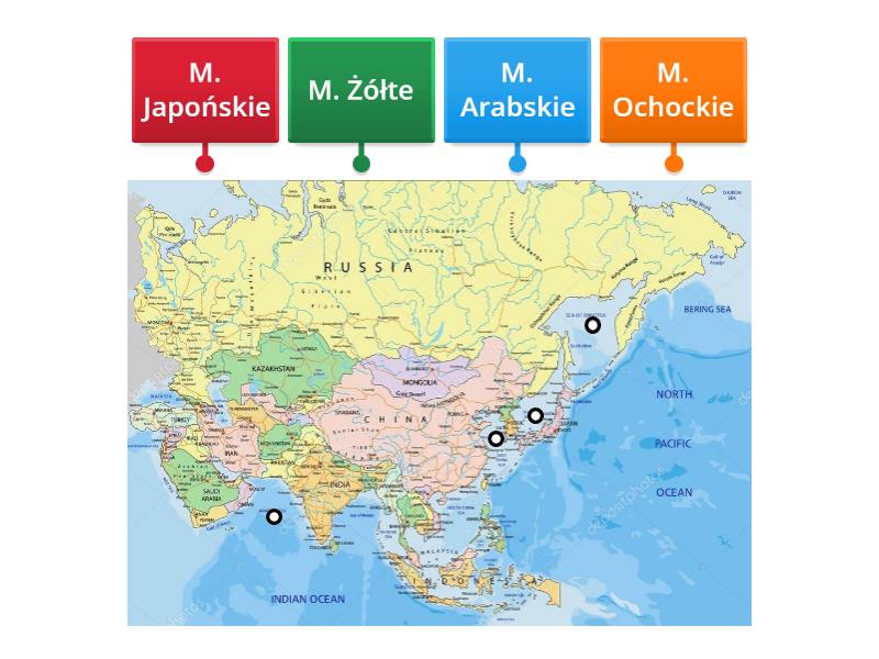 Morza Azji Labelled Diagram