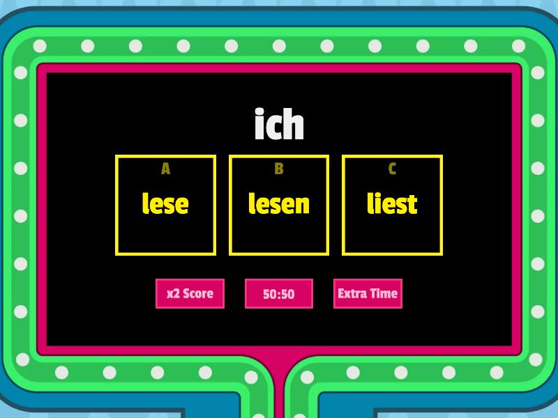 Konjugiert Des Verb "lesen" - Gameshow Quiz