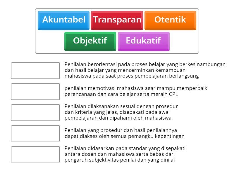 Pasangkan Prinsip Pembelajaran Dengan Pernyataan Yang Merefleksikan ...