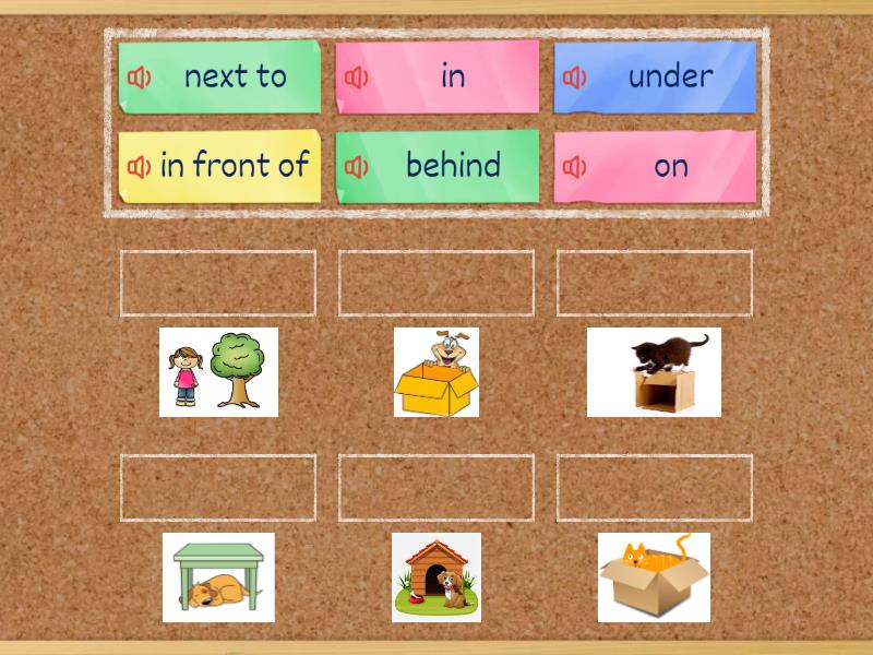 Go Getter (1) 3.2 Prepositions of place - Match up