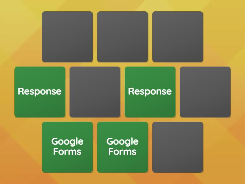 Google Forms Matching pairs