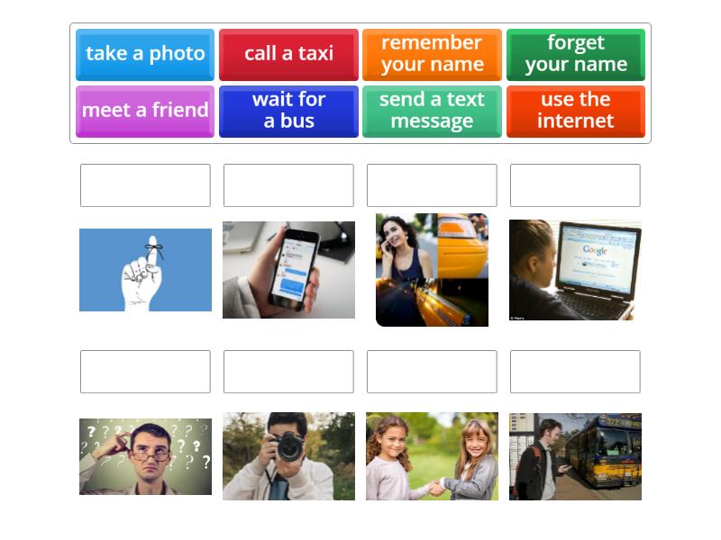 5A Vocabulary. English File A2 - Match up