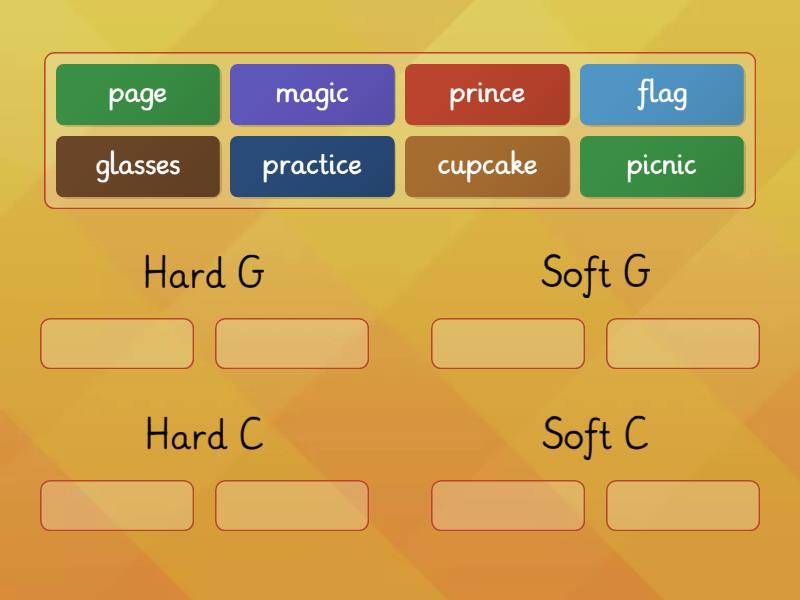 Soft/Hard G and C - Group sort
