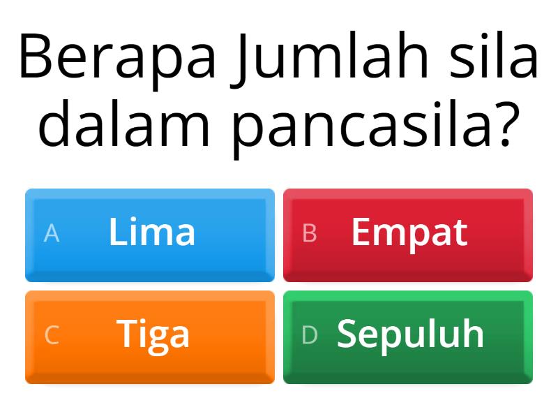 Quiz Pancasila Kelas 4 - Cuestionario