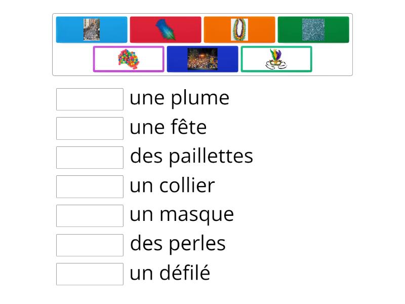 mardi gras vocabulaire