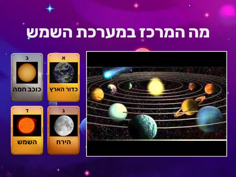 מערכת השמש - חידון