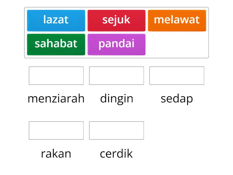 Darjah 2 - Kata Seerti / Seiras - Match up