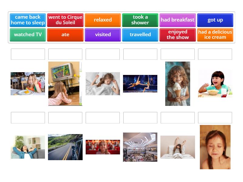 Vale Past Tense Activities - Match up