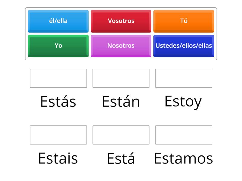 Verbo Estar - Match up