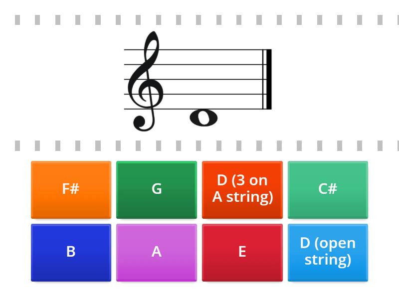 Violin Note Names - Cada oveja con su pareja