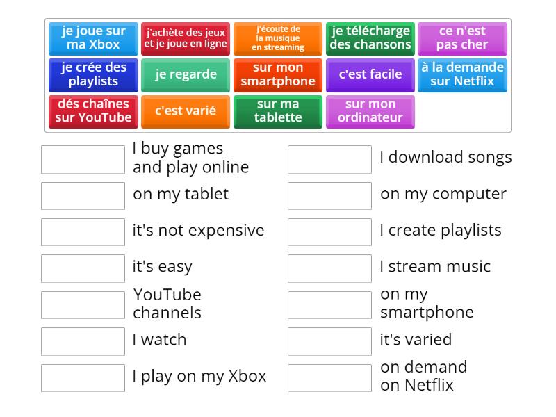 Digital Technology - Match up