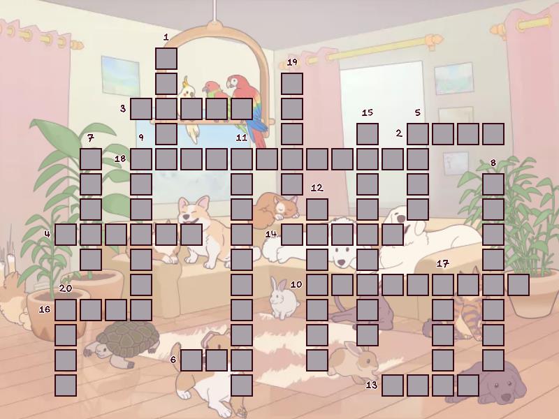 Revision Beehive 1 voc Crossword