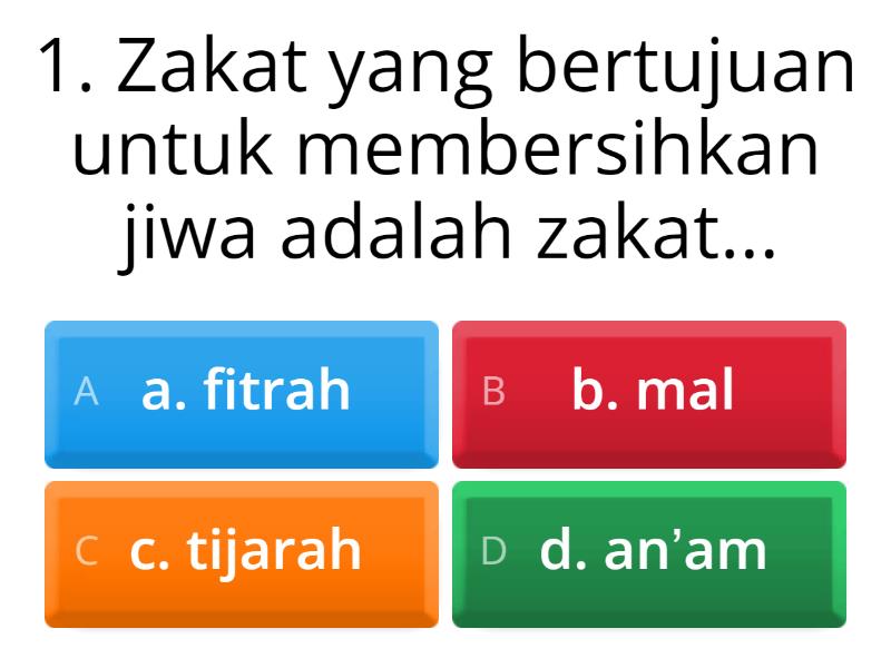 Soal Fikih Kelas 5 MI - Quiz