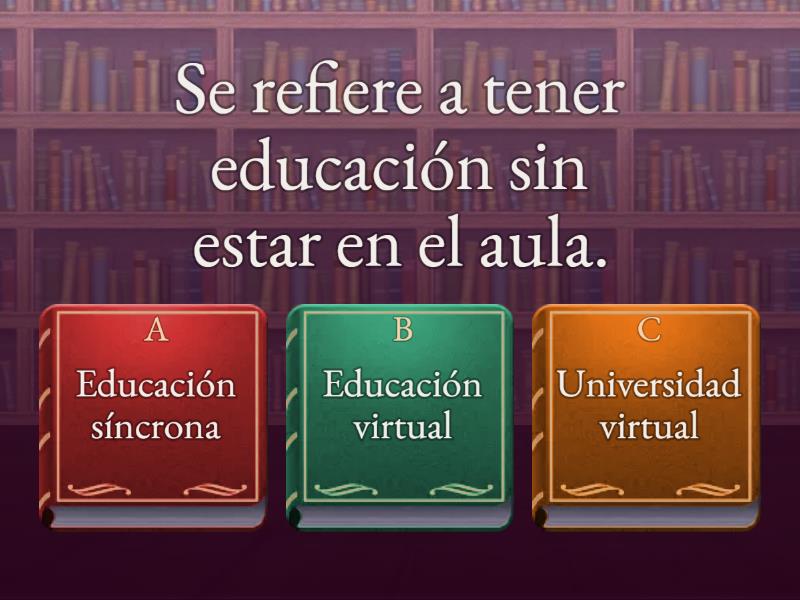 Unidad 1 Educación A Distancia - Cuestionario