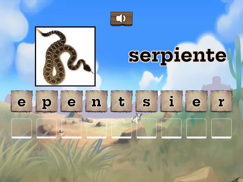 animales del desierto - Anagram