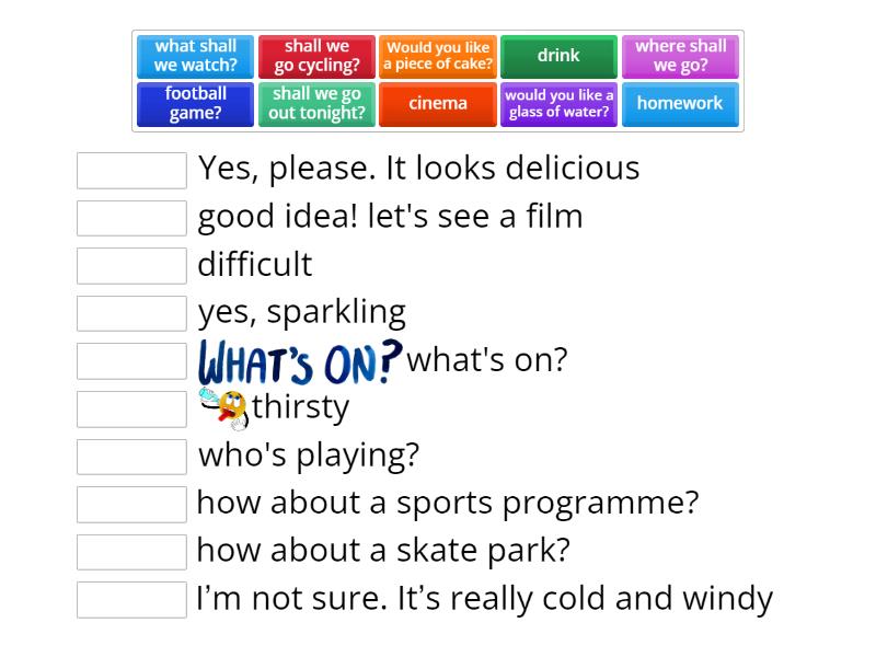 Brainy 7 Unit 1- Responding - Match Up