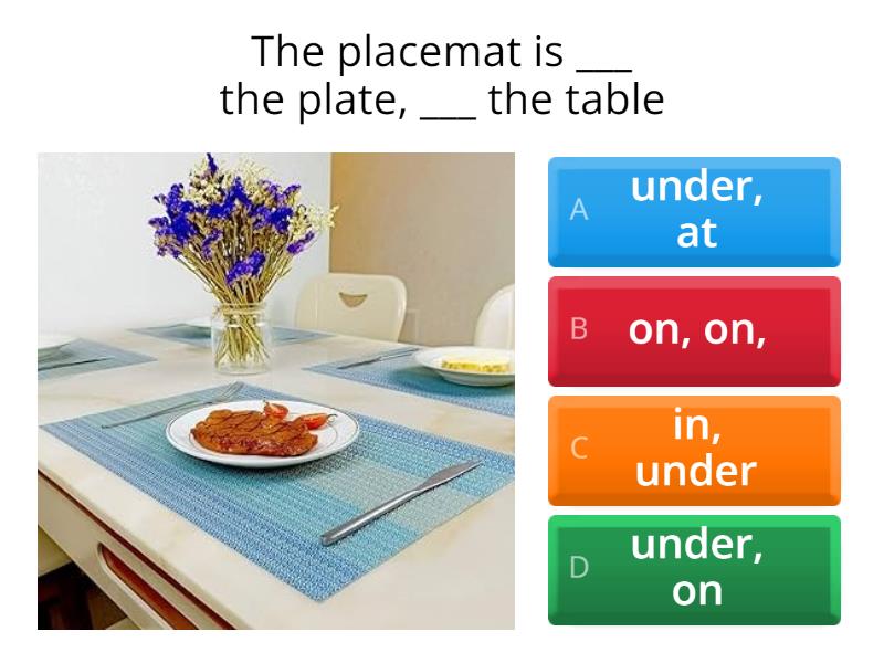 Which preposition should I use? - Cuestionario